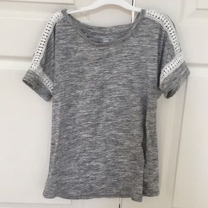 Girls Heather Gray T-Shirt